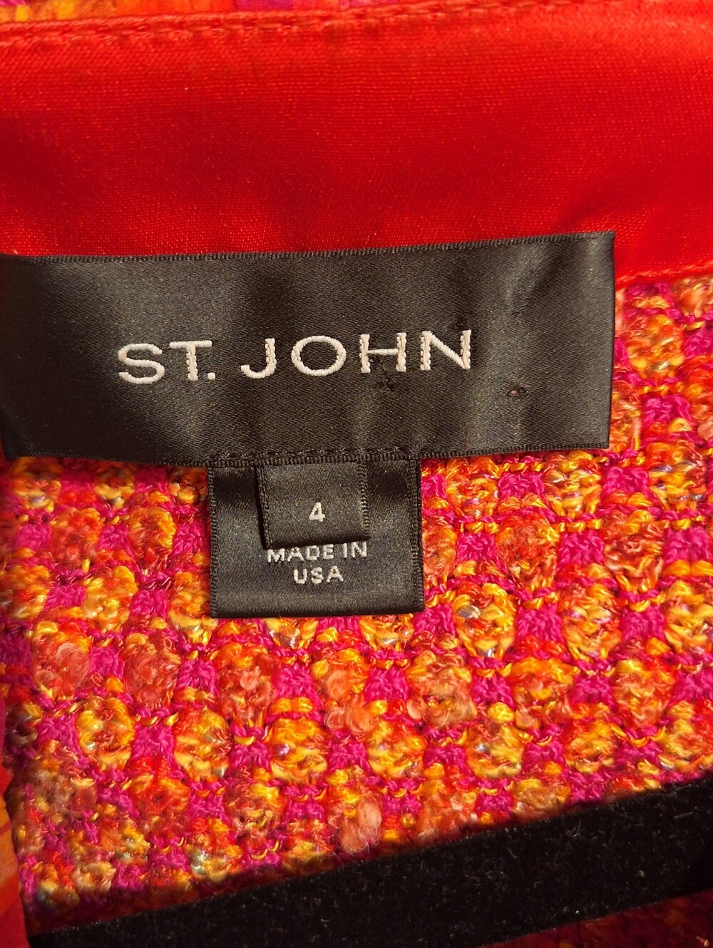 St. John Poppy Multi Color Blazer - Picture 4 of 5